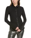 Rag & Bone The Ribbed Mix Media Button-down Shirt In Black