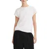 Rag & Bone The Slub Back Pleat Organic Cotton Top In White