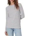 Rag & Bone Luca Stripe Long-sleeve Top In White Multi