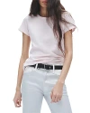 Rag & Bone The Slub Short Sleeve Tee In Blush