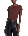 Rag & Bone Slub Organic Pima Cotton-jersey T-shirt In Chocolate