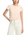 Rag & Bone Slub Crewneck Tee In Peach