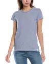 Rag & Bone Luca Striped Short-sleeve Baby Tee In Blue