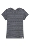 Rag & Bone The Slub Stripe T-shirt In Blue