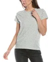Rag & Bone The Slub Striped Cotton T-shirt In White