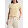 Rag & Bone The Striped Baby Tee In Yellow Multi