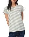 Rag & Bone The Slub Striped Cotton T-shirt In Salute Multi