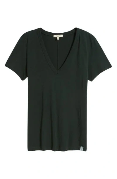 Rag & Bone Women's The Slub Vee, Dark Green In Dark Green