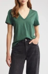 Rag & Bone The Slub V-neck Organic Pima Cotton T-shirt In Washdfo