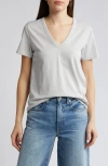 Rag & Bone The Vee Slub Cotton T-shirt In Grey