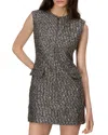 Rag & Bone Tina Linton Dress Silvermult In Silver Multi