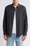 Rag & Bone Men's Tomlin Stretch Dobby Shirt In Charcoal Grey
