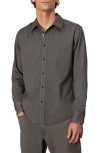 Rag & Bone Tomlin Cotton Dobby Button-up Shirt In Dark Grey