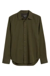 Rag & Bone Cooper Relaxed Fit Button-up Shirt In Forgreen