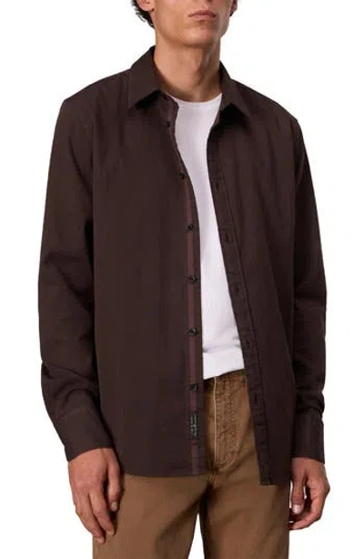 RAG & BONE RAG & BONE TOMLIN COTTON DOBBY BUTTON-UP SHIRT