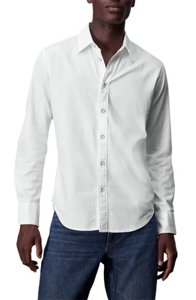 RAG & BONE RAG & BONE TOMLIN COTTON DOBBY BUTTON-UP SHIRT