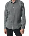 Rag & Bone Tomlin Stretch Dobby Button Front Shirt In Pearl Gray