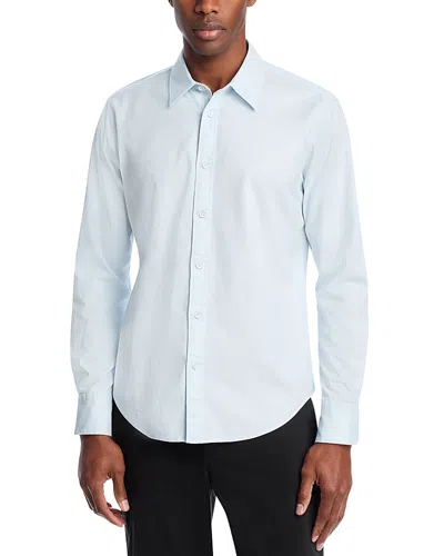 Rag & Bone Tomlin Stretch Dobby Button Front Shirt In Powder Blue