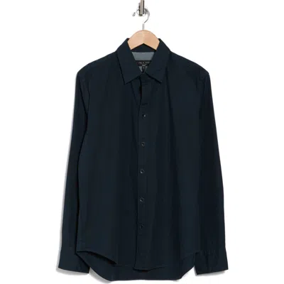 Rag & Bone Tommy Fit 2 Poplin Button-up Shirt In Navy