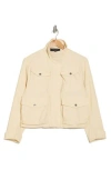 Rag & Bone Trail Cropped Jacket In Ecru