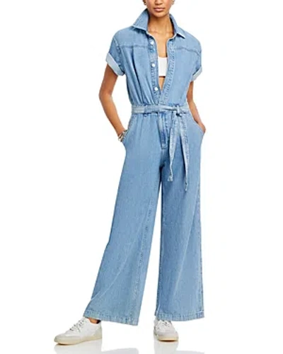 Rag & Bone Ultra Featherweight Sofie Denim Jumpsuit In Billie