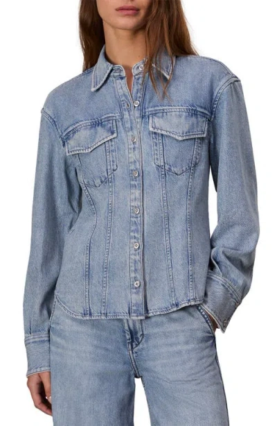 Rag & Bone Ultra Featherweight Mila Denim Button-up Shirt In Annie