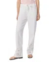 Rag & Bone Ultra Featherweight Phoebe High Rise Drawstring Jeans In White Eyelet