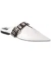 Rag & Bone Victory Leather Buckle Mules In White