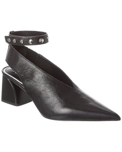 Rag & Bone Victory Leather Ankle-cuff Pumps In Black