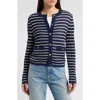Rag & Bone Navy Viola Stripe Cardigan In Indigomult