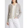 Rag & Bone Viola Stripe Cardigan In Turtle Dove Multi