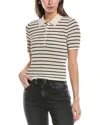 RAG & BONE RAG & BONE VIOLA STRIPE POLO SWEATER