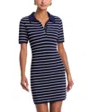 Rag & Bone Viola Stripe Polo Dress In Indigo/multi