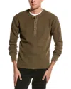 Rag & Bone Men's Icon Waffle-knit Long-sleeve Henley In Green