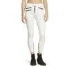 Rag & Bone White High Rise Biker Jeans In White