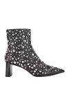 Rag & Bone Viva Treasure Studded Leather Ankle Boots In Black