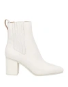 Rag & Bone Astra Leather Square-toe Chelsea Boots In Off White