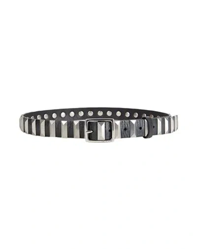 Rag & Bone Woman Belt Black Size L Leather