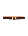 Rag & Bone Boyfriend 2.0 Textured Leather Belt In Red
