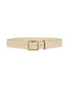 Rag & Bone Woman Belt Cream Size S Leather In White