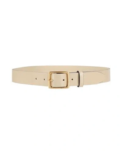 Rag & Bone Woman Belt Cream Size S Leather In White