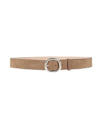 Rag & Bone Woman Belt Khaki Size L Leather In Beige