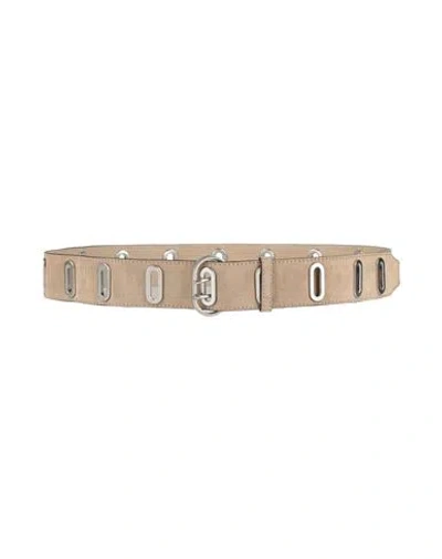 Rag & Bone Woman Belt Khaki Size M/l Leather In Beige