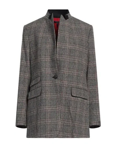 Rag & Bone Woman Blazer Black Size 8 Cotton, Wool, Polyester