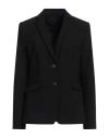 Rag & Bone Woman Blazer Black Size 4 Polyester, Viscose, Elastane In Black