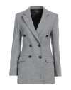 Rag & Bone Double-breasted Virgin Wool-blend Blazer In Grey