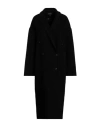 Rag & Bone Thea Double-breasted Brushed Wool-blend Felt Coat In Black