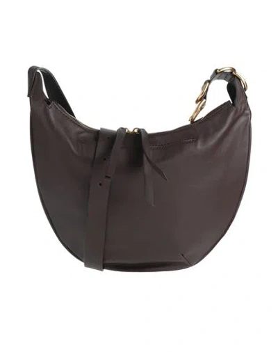 Rag & Bone Woman Cross-body Bag Dark Brown Size - Leather