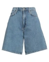 Rag & Bone Woman Denim Shorts Blue Size 26 Cotton In Blue