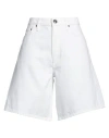 Rag & Bone Woman Denim Shorts White Size 30 Cotton In White